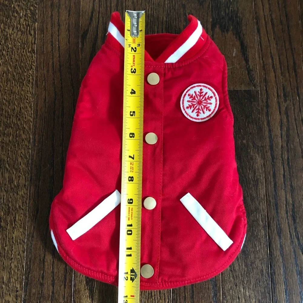 Target Wondershop Dog Red Varsity Sport Jacket - Size Small (10-20 lbs) EUC! - Picture 2 of 8